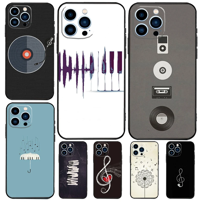 Minimalist Music Lover Case For Apple iPhone 12 13 Mini 11 14 15 16 Pro Max Plus X XR XS Max Coque