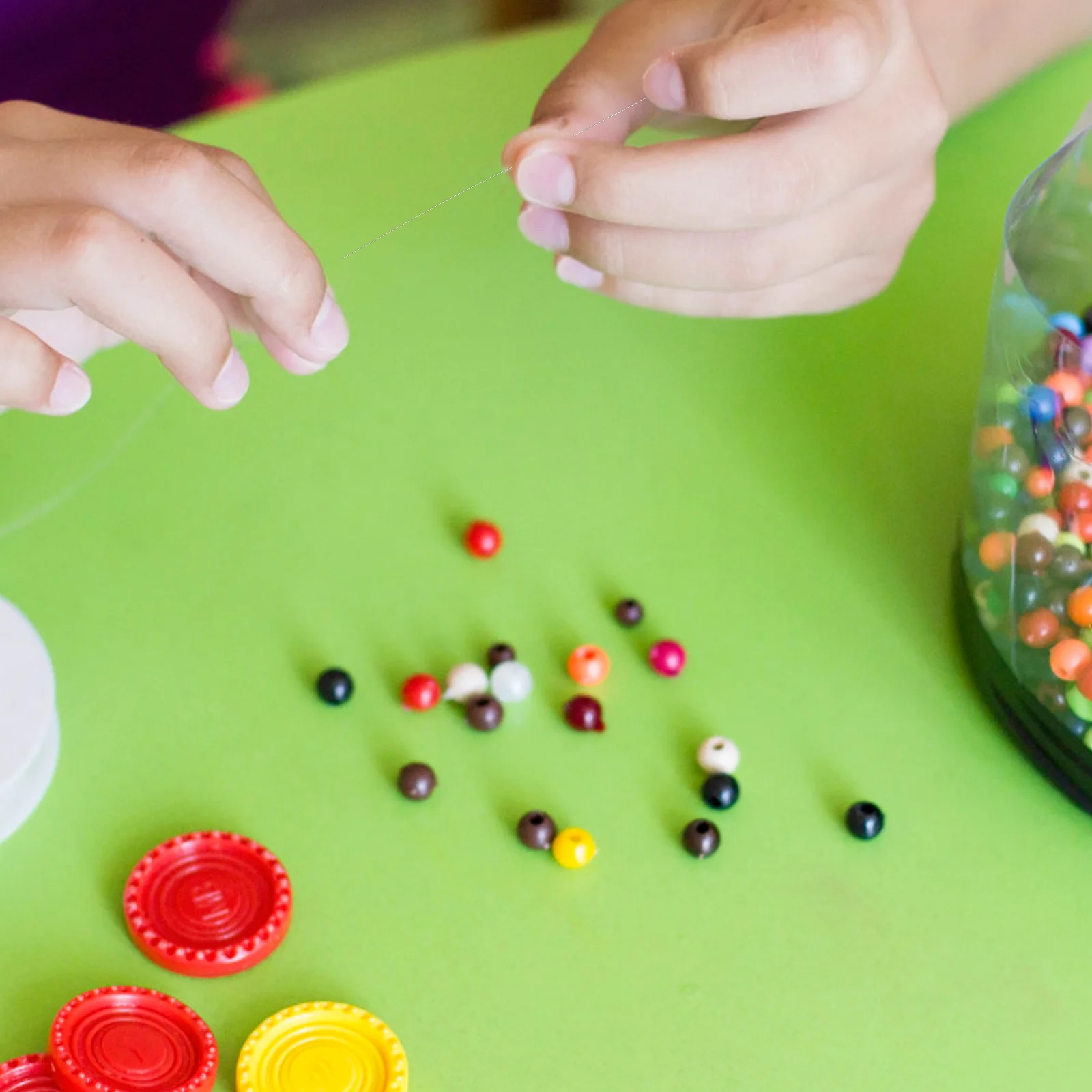 5Pcs Beading Needles Highly Polished Long Straight Needles for DIY Beading Projects Portable Craft Making Tool Bead Thread