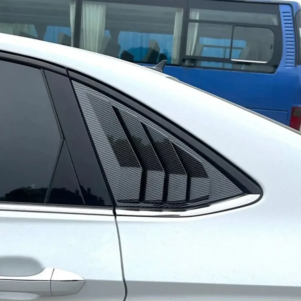 For Volkswagen Jetta MK7 2019 2020 2021 2022 2023 Rear Window Louver Shutter Cover Side Vent Scoop Blinds Trim Exterior Sticker