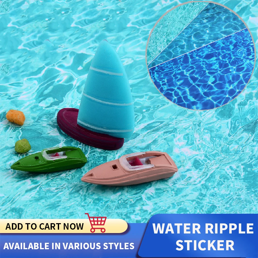 ชุดทำแม่น้ำจำลอง DIY 5 ชิ้น สำหรับตกแต่งฉากจำลองแม่น้ำ ลักษณะการไหลของน้ำ โค้งงอได้ ใช้ตกแต่งฉากทะเลสาบ