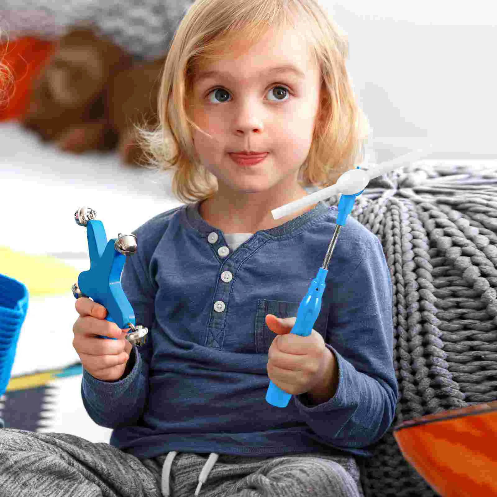 Moulin à vent rotatif en plastique coloré, 3 pièces, jouets musicaux pour enfants en bas âge, ShiningDesign