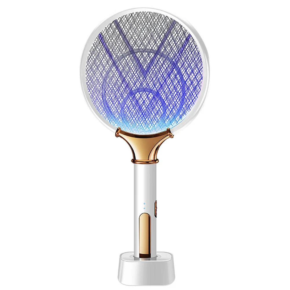 Rechargeable Electric Mosquito racket Killer Electric fly swatter fryer flies Cordless Battery Power Bug Zapper Insects Racket