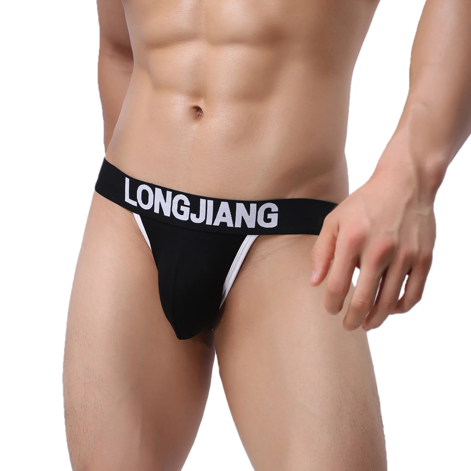 

Men's Sexy Underwear Solid Brief Low Rise Tight Comfortable Breathable Mens Underpants Thongs And G strings ropa interior hombre