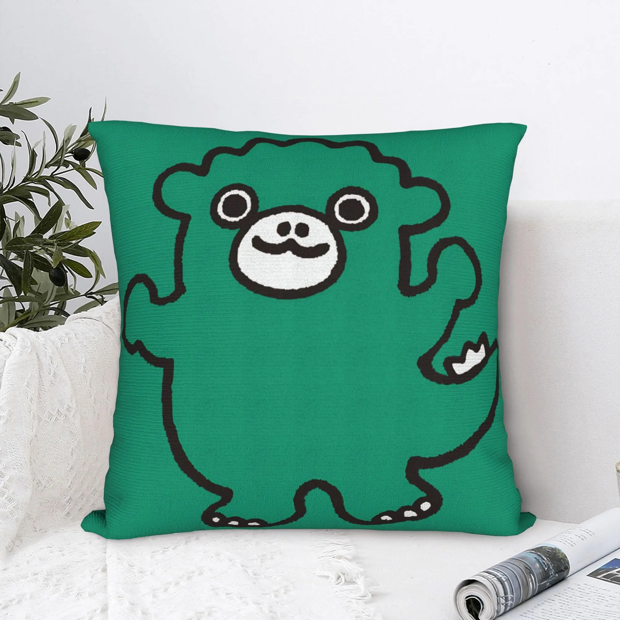 Chibi Godzillaa Monster Raids Again Square Pillow Cases Kawaii Cushion Covers Fashion Decorative Pillowcover for Home 40*40cm