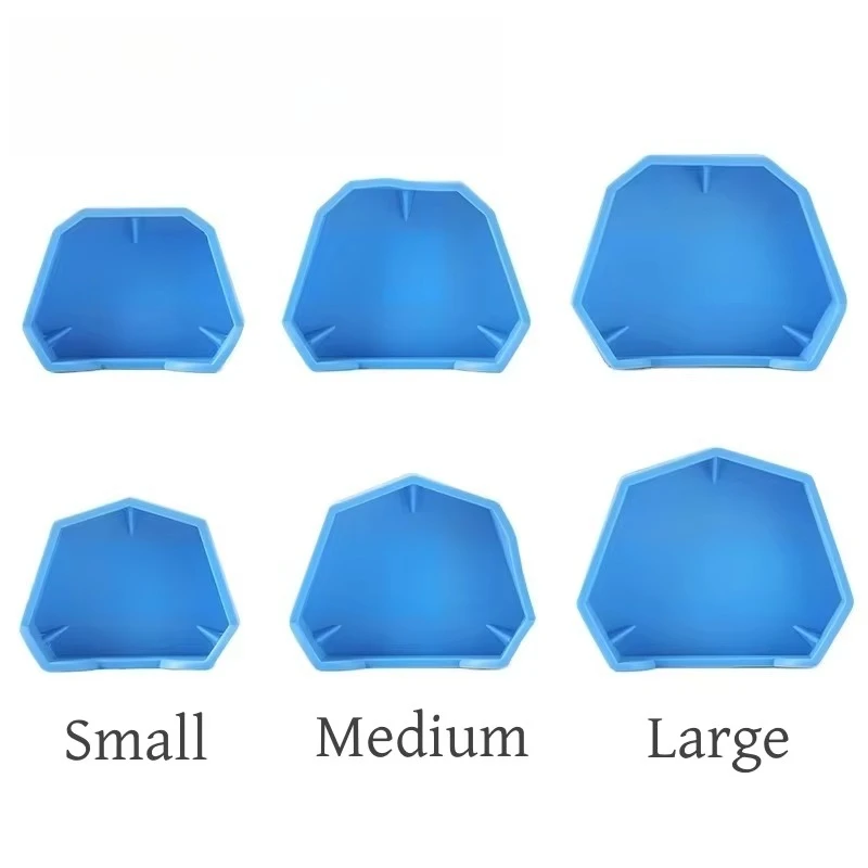 6pcs/set lab Model Base Silicon Rubber Plaster Denture Tray Impression
