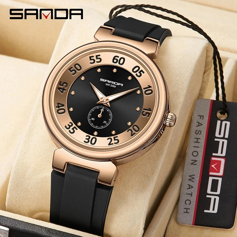 

SANDA 3212 New Men Quartz Sports Watch Fashion Casual Men's Clock Chronograph Luminous Finger 50M Waterproof Relogio Masculino