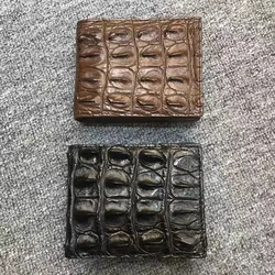 New Thai Men's Crocodile Backbone Skin Casual Fashion Trend Short Wallet Clip Coin Purses Holders кошелек мужской Purse кошельки