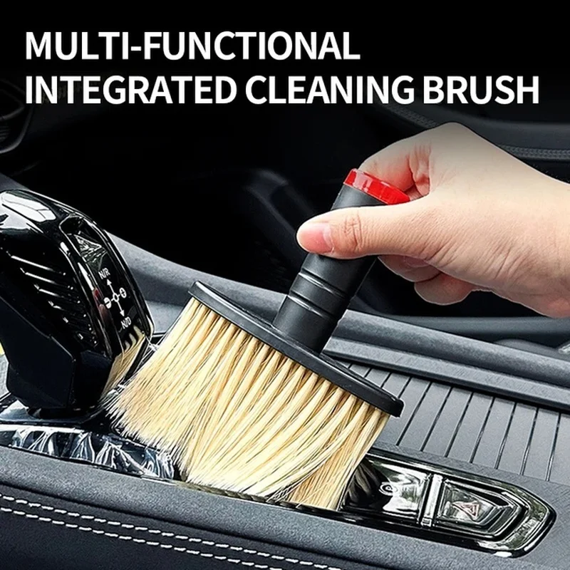 Car Interior Cleaning Tool Air Conditioner Air Outlet Cleaning Brush Car Soft Brush Car Crevice Dust Removal Artifact Brush