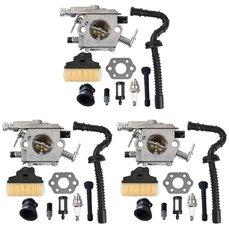 

AC88-3X MS 250 Carburetor Air Filter Adjustment Kit For Stihl MS250 Carburetor 021 023 025 MS210 MS230 Saw Parts Replacement