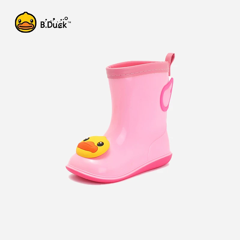 B.Duck-Botas impermeáveis para crianças, botas de jardim dos desenhos animados para crianças, meninos e meninas