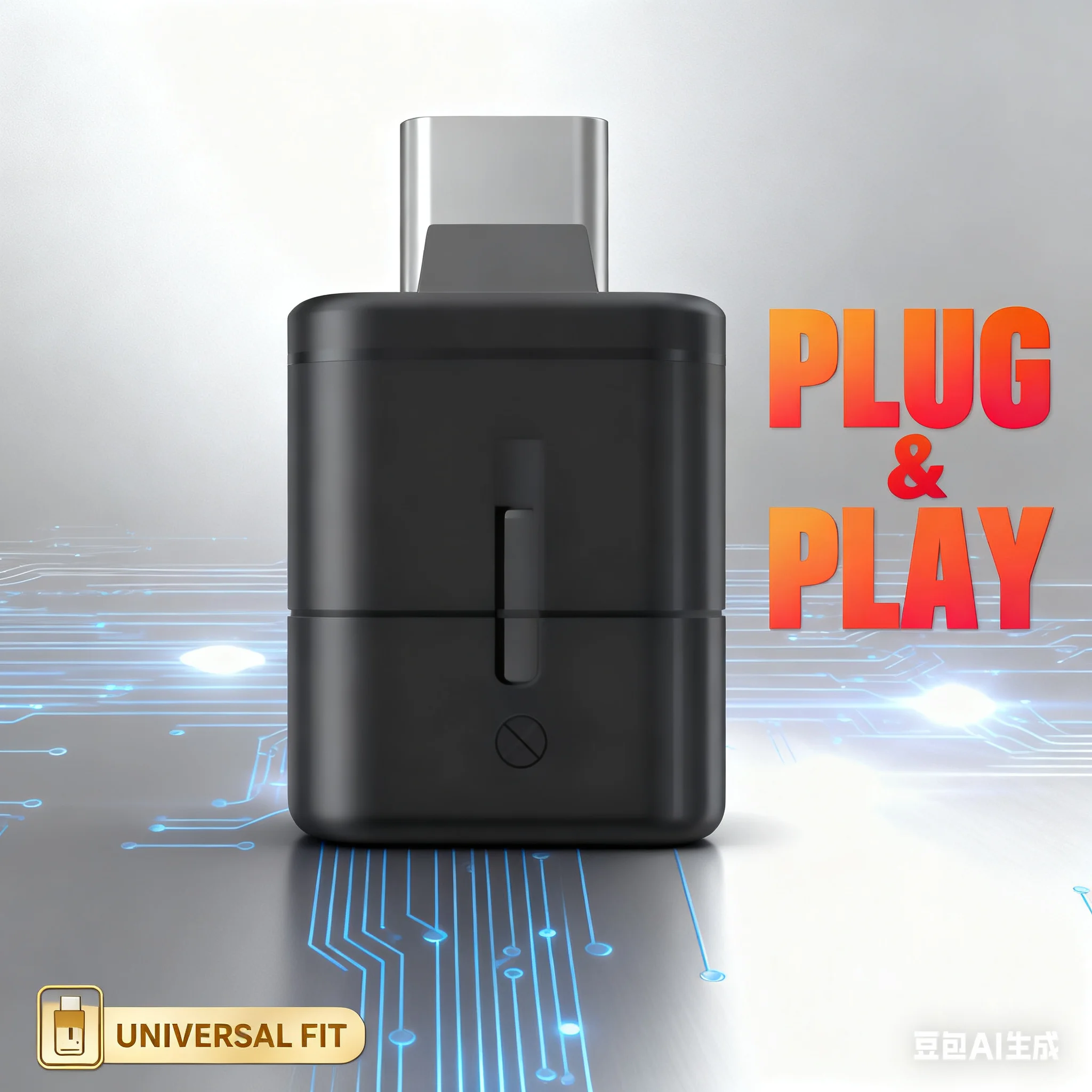 Compact Adapter - For Insta360 X5, Type-C 3.5mm Mic Converter, Metal Durable, Stable Vlog Recording