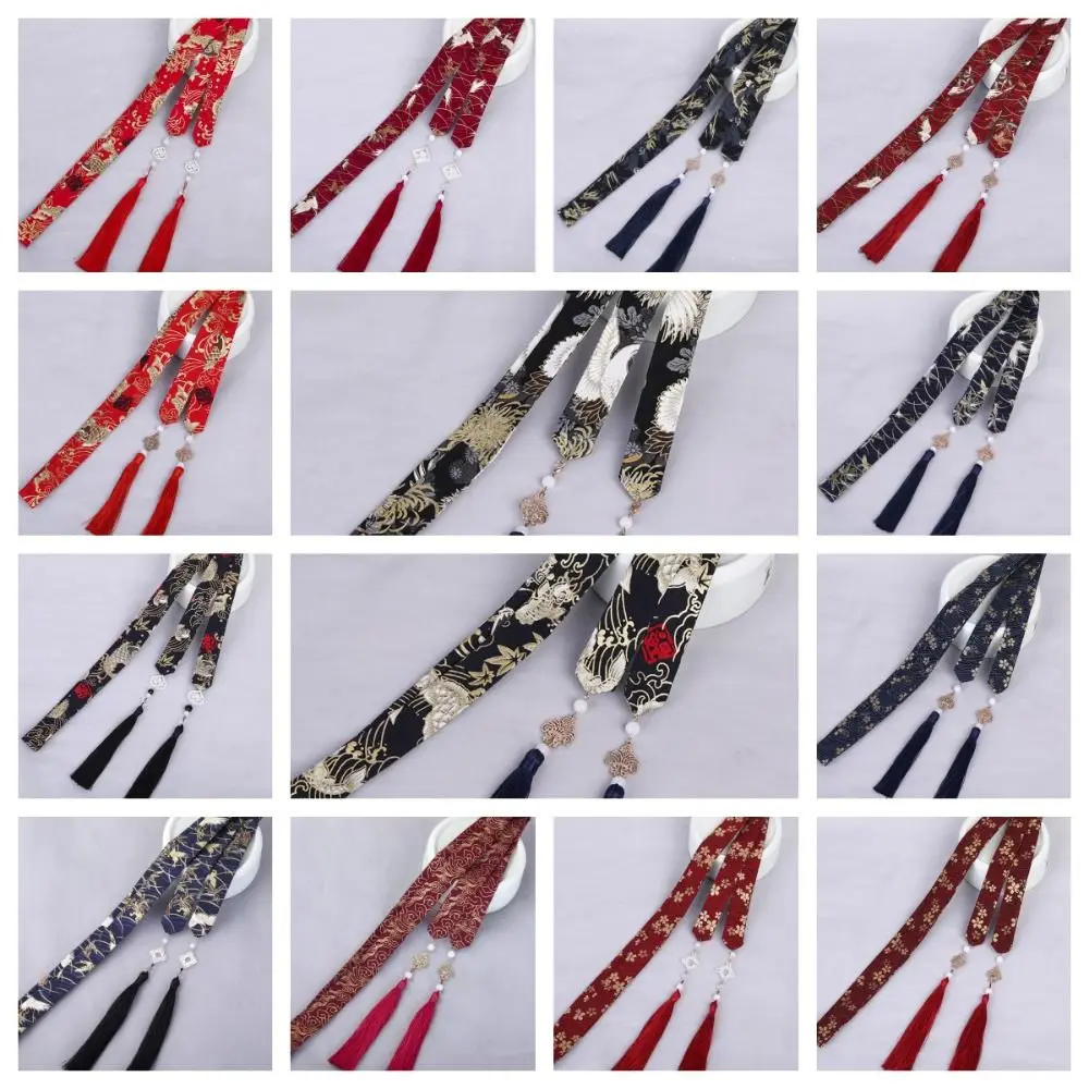 Embroidery Chinese Style Hair Band Dragon Horse Face Skirt Ornament Hanfu Hair Accessories Tassel Crane Bow Ribbon Headwear view 6