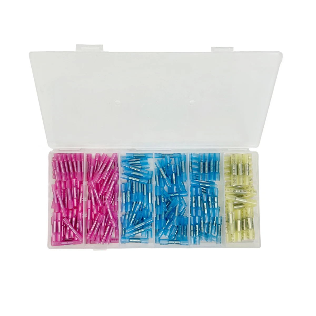 

200 PCs/Bag car Heat Shrink Terminal Blocks 22-10 Color Mix Waterproof Wire Connector Kit Insulated Electrical Crimp Connector
