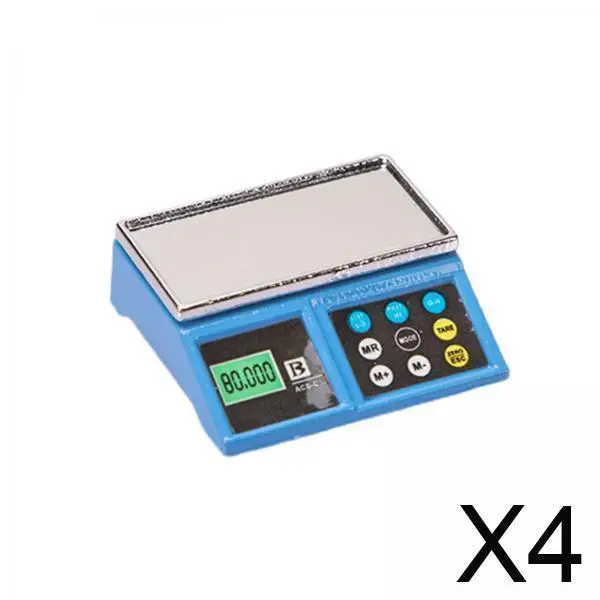 مقياس إلكتروني مصغر مصنوع من خليط معدني موديل 1 12 دعامة بيت الدمى لملحقات المطبخ وعرض أثاث الألعاب #1