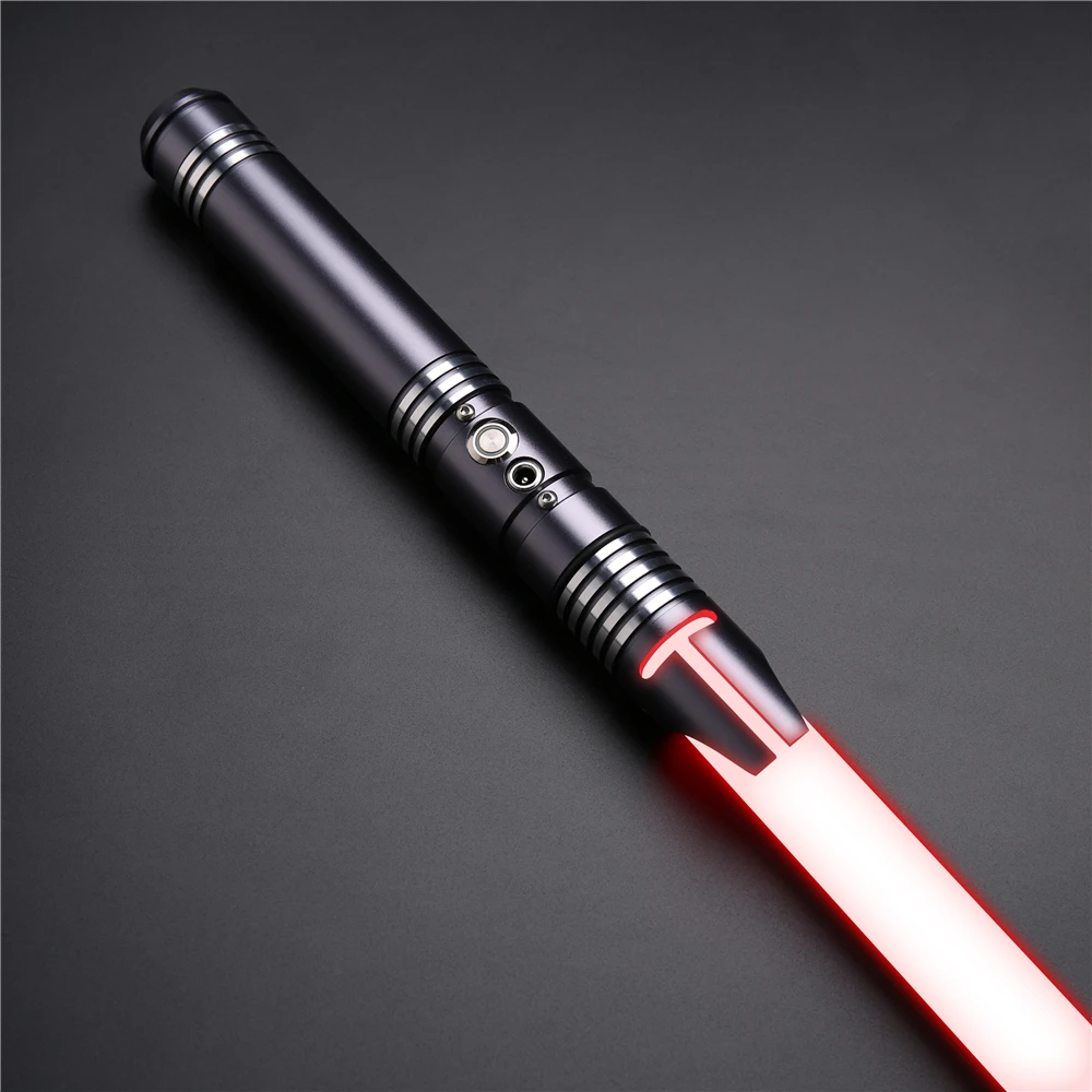 RGB Lightsaber Swing Heavy Dueling Metal Handle Laser Sword 14 Changing Color with Force FX Blaster FOC Lock Up Kids Toys Gifts