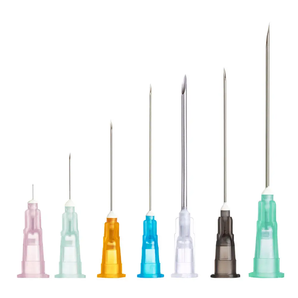 

100Pcs/Box 0.5inch 1inch 1.5inch Syringe Needle Sterile 18G 21G 22G 23G 25G 27G 30G 32G , Sharp Dispensing Needle for Liquid Lab