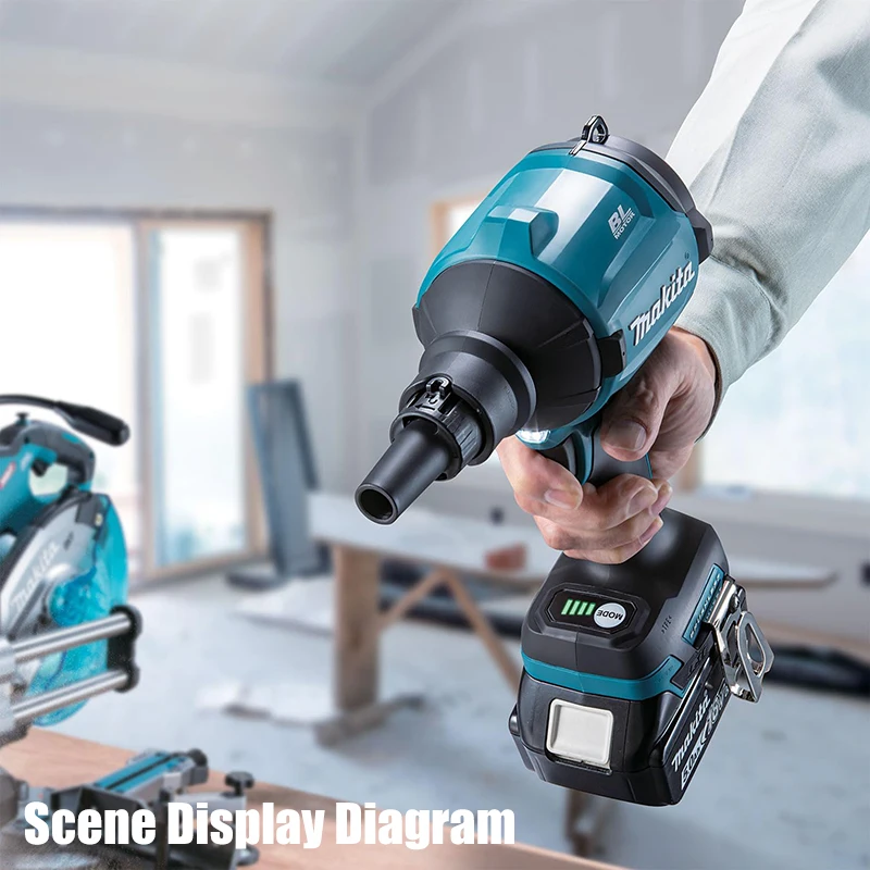 Imagem -06 - Makita Das180 Air Blower Despoeirar 18v Bateria de Lítio Espaço Estreito Limpeza Secador de Cabelo Ferramenta Bare