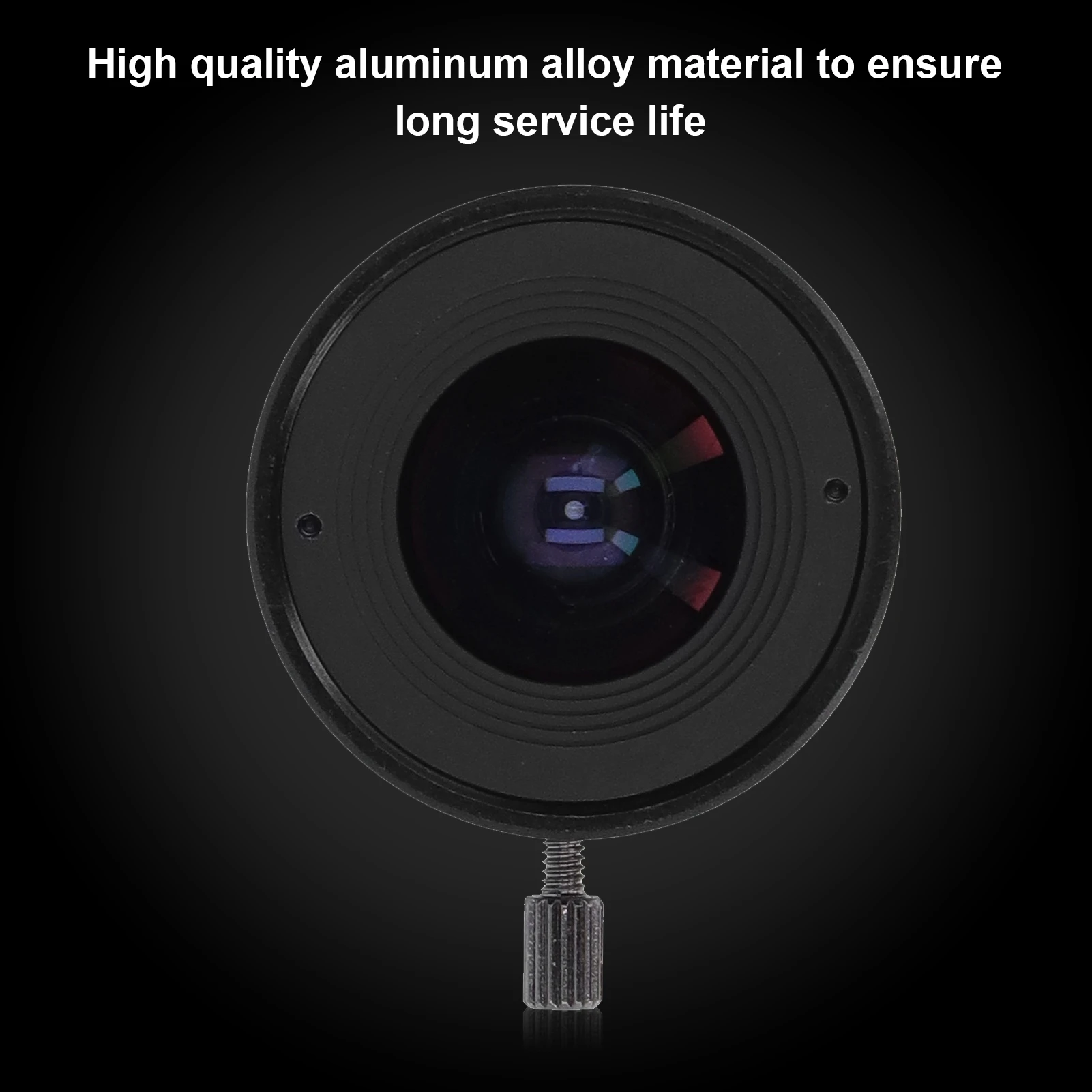 Lente de cámara IP 2,1mm 3MP lente de montaje CS lente de cámara CCTV gran angular aleación de aluminio para cámaras de seguridad del hogar lente de cámara de seguridad