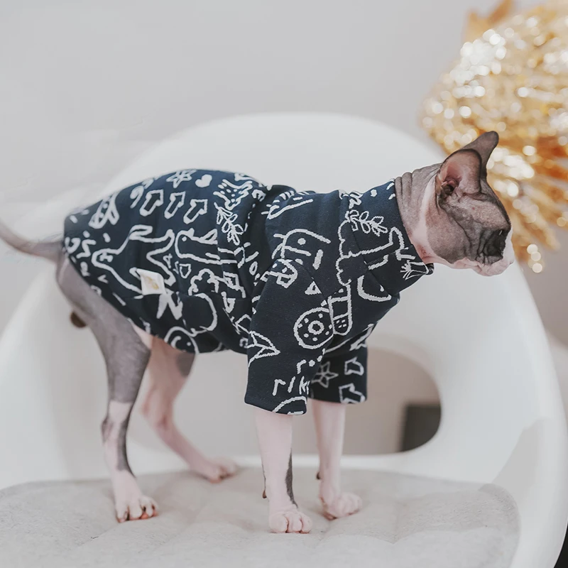 Devon Rex Cat Skirt Pet Supplies Sphynx Cat Sleeveless Cotton Skirt for Sphinx Conis Dress Devon Rex Cats Sphynx Costume Devon