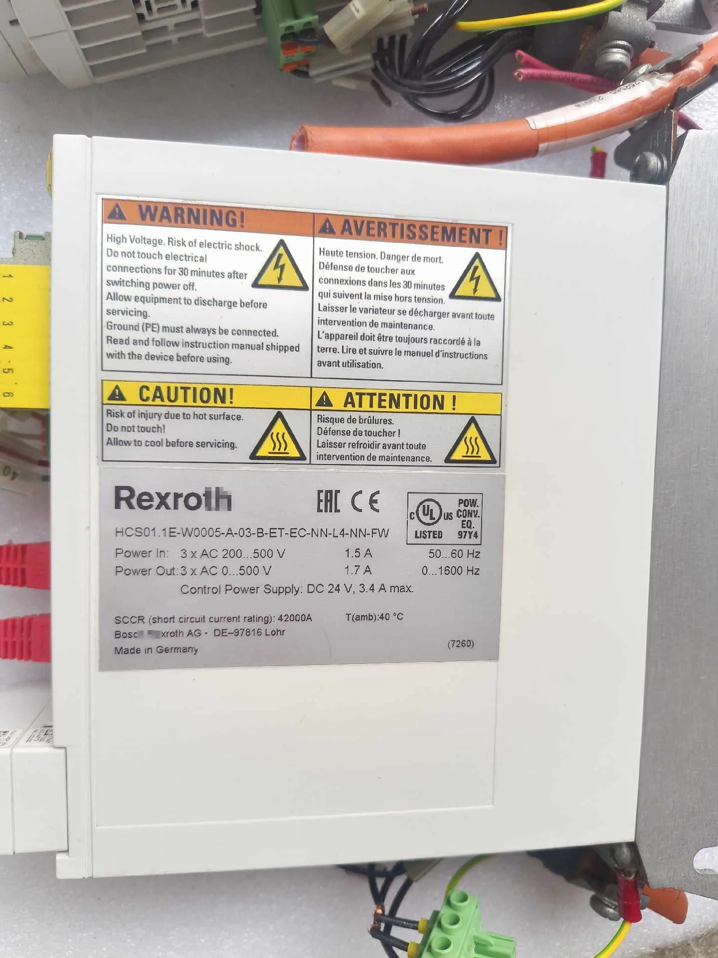 HCS01.1E-W0005-A-03-B-ET-EC-NN-L4-NN-FW Сервопривод для Rexroth