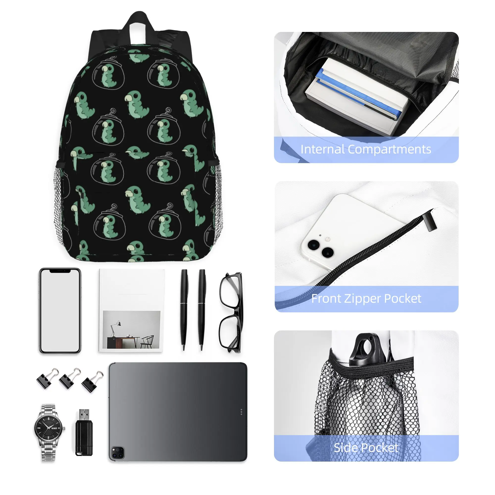 Hollow Knight Grub pattern Backpack Hot Sale Daypack Large Capacity Boys Girls BookBag Shoulder Bags for Men Women School Bag