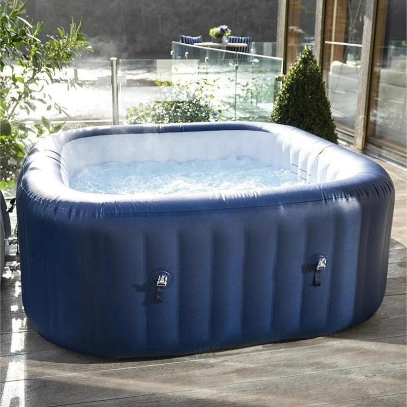 Inflatable Tub Tub Convenient Bathtub Hot Water System Bubble Jet Inflatable Jacuzzi