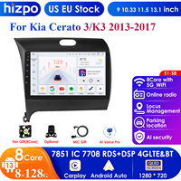 For Kia Cerato 3 K3 Forte 2013 - 2017 Car Radio Multimedia Video Player Navigation GPS Carplay 2 Din 4G Android 13 9\
