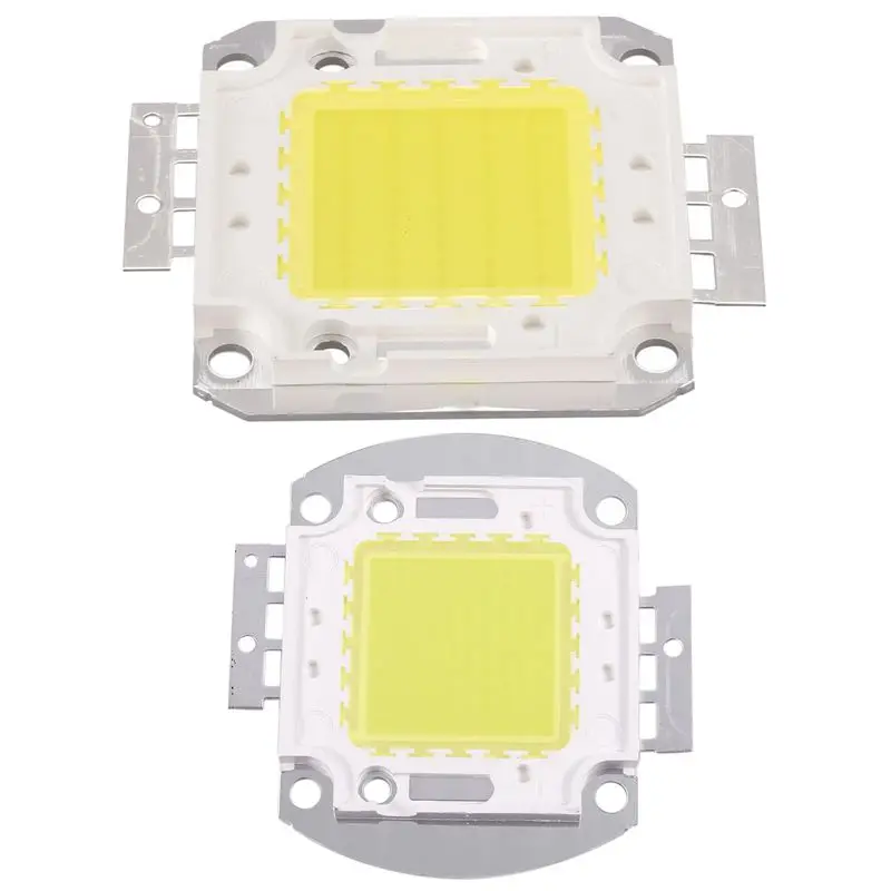 High Power 50W LED Chip Bulb Light Lamp DIY White 3800LM 6500K & LED Chip 100W 7500LM White Light Bulb Lamp Spotlight Retail