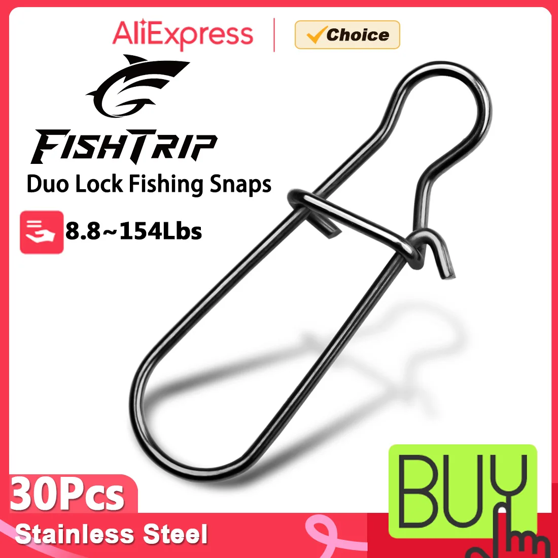 Monofilament Line - FishTrip 30 Peças Engates Rápidos Duo