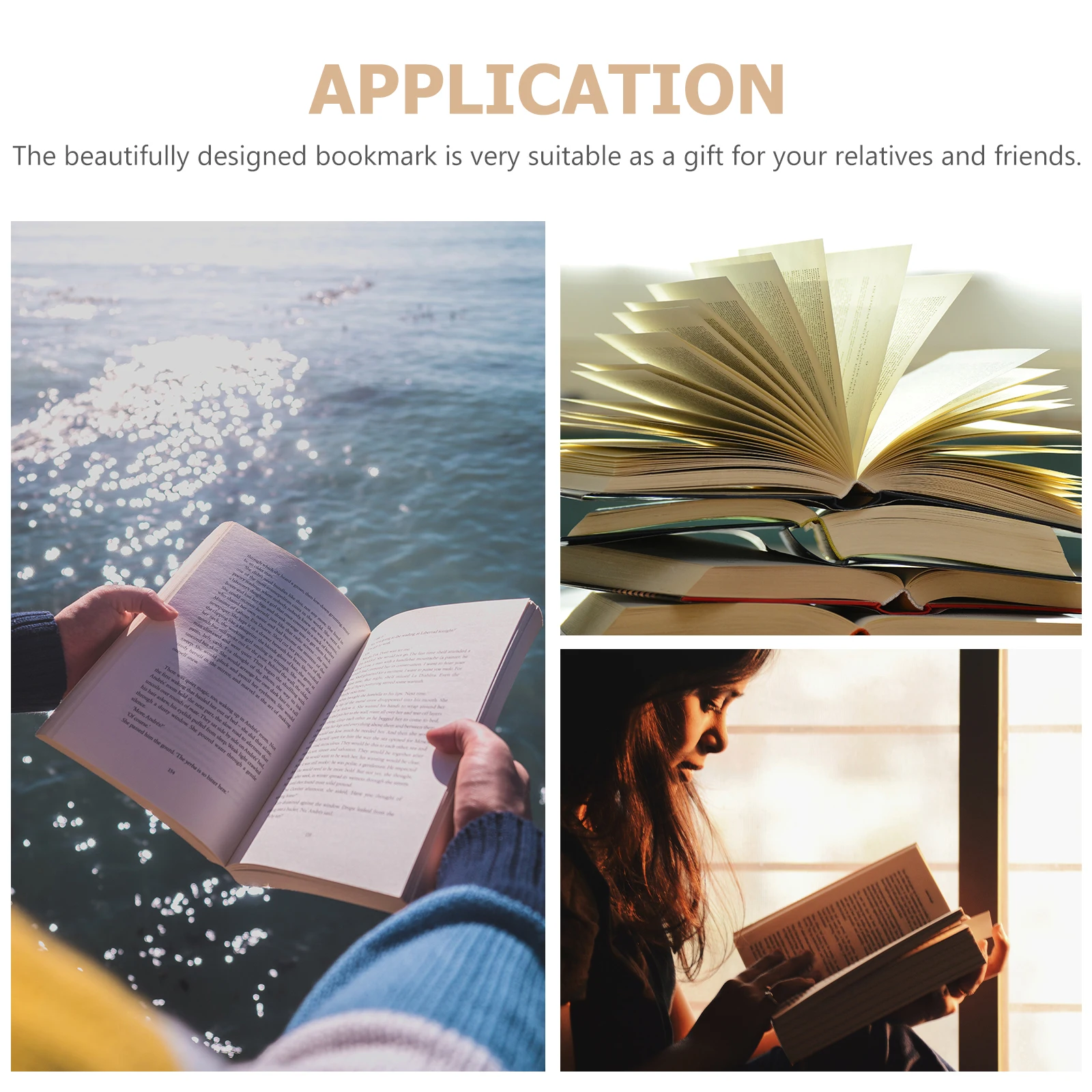 6pcs Wooden Bookmarks Creative Student Bookmark Craft Diy Gift For Readers Elegant Light Reading Page Marker Decorative