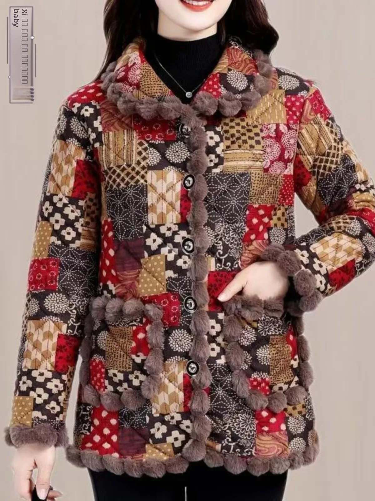 

Утепленная хлопковая куртка на флисовой подкладке, теплая зимняя новинка для среднего и старшего возраста, большие размеры, хлопковое пальто