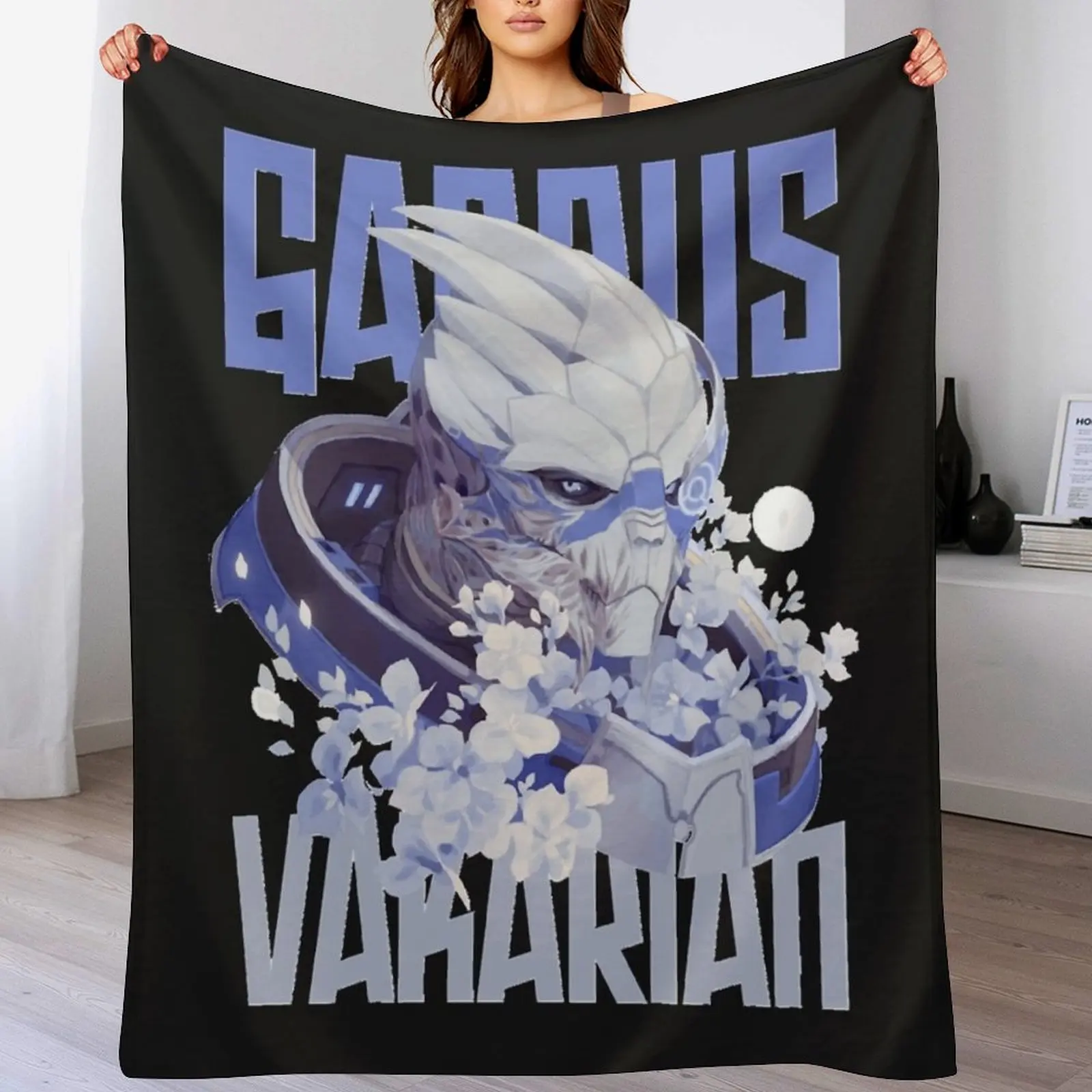 

GARRUS VAKARIAN Classic T-Shirt Throw Blanket anime for winter Flannels Blankets For Baby Blankets