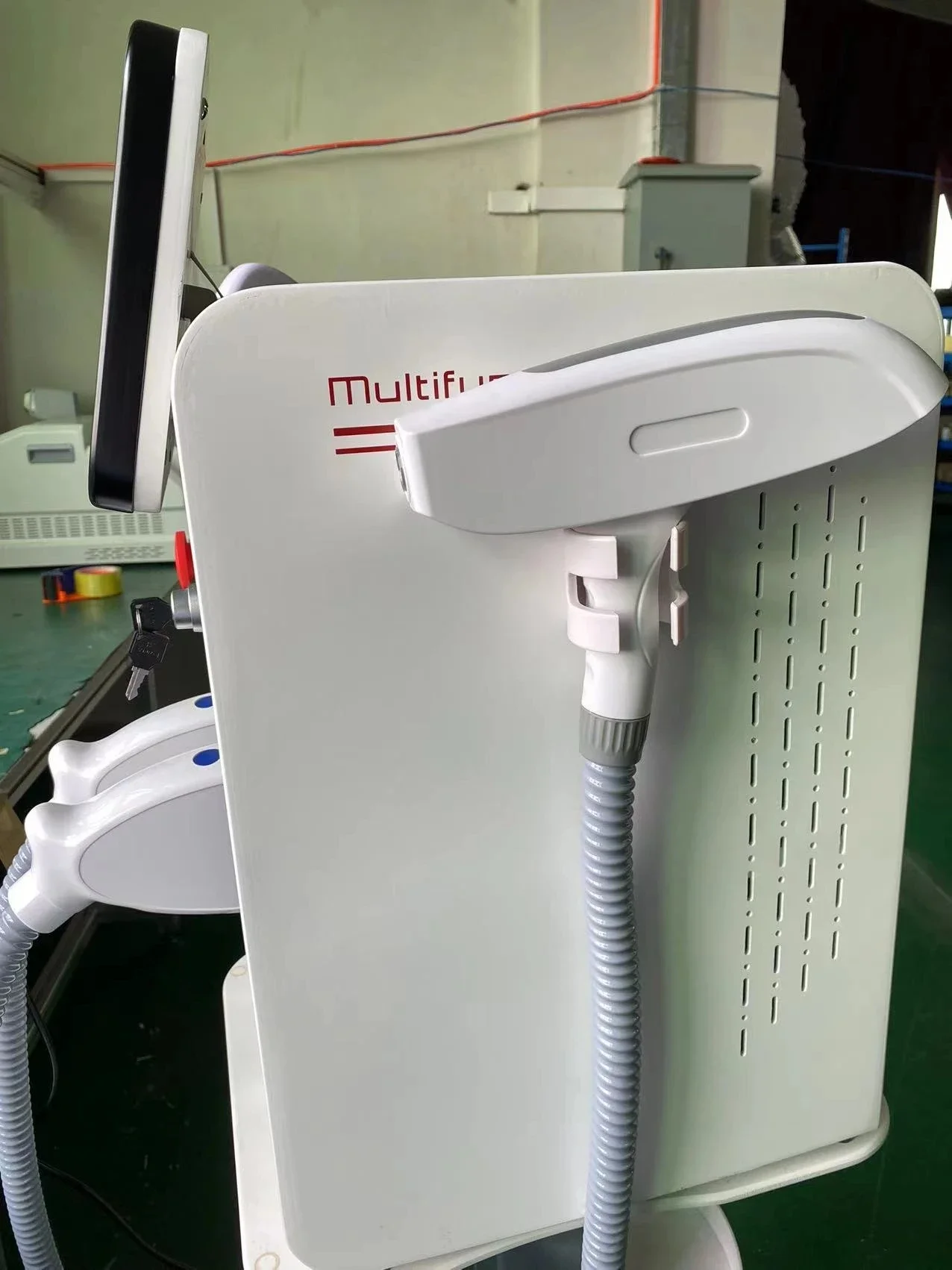 Máquina de depilación láser multifuncional IPL, ND Yag, estiramiento facial RF, 3 en 1, 2024