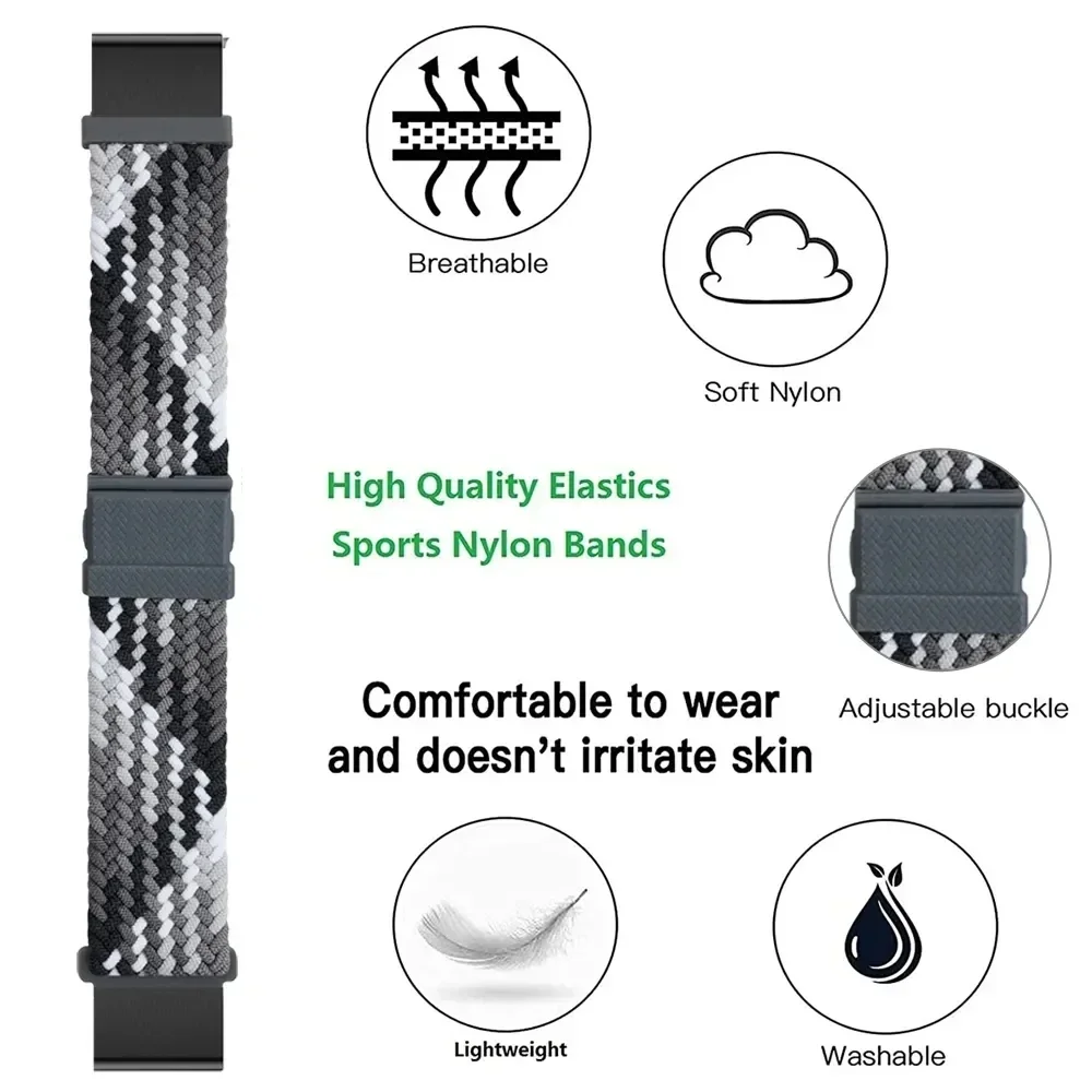 Cinturino per orologio in Nylon Correa per Garmin Forerunner 965 265 955 935 945 Epix/instinct 2 45mm Enduro 2 Band 26 22mm braccialetto da polso