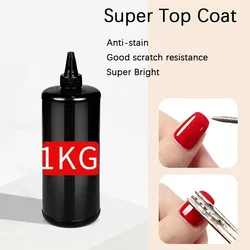 1000ml Super Top Mantel Salon Verwenden Basis Top Gel Nagellack Matte Top Mantel Super Helle Keine Wischen Top nagel Gel Polnisch Reinfore Gel