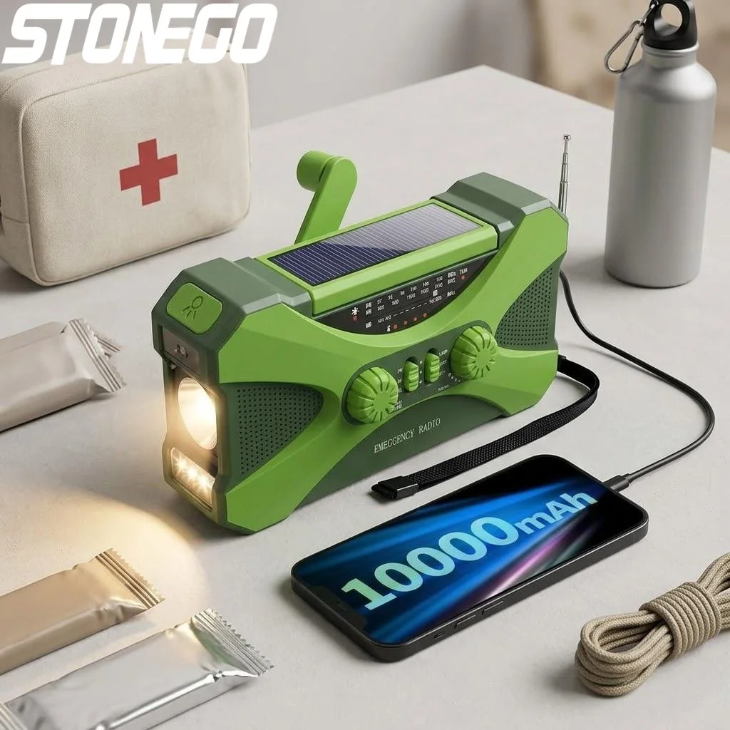 radio-solaire-portable-rechargeable-a-manivelle-led-10000mah-avec-double-haut-parleur-lampe-de-poche-d'urgence-et-alarme-sos
