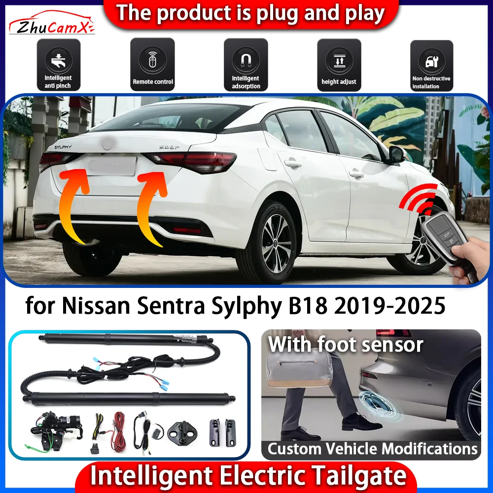 

ZhuCamX Smart Powered Tailgate System for Nissan Sentra Sylphy B18 2019-2025 Automatic Intelligent Trunk Lift Control Kit