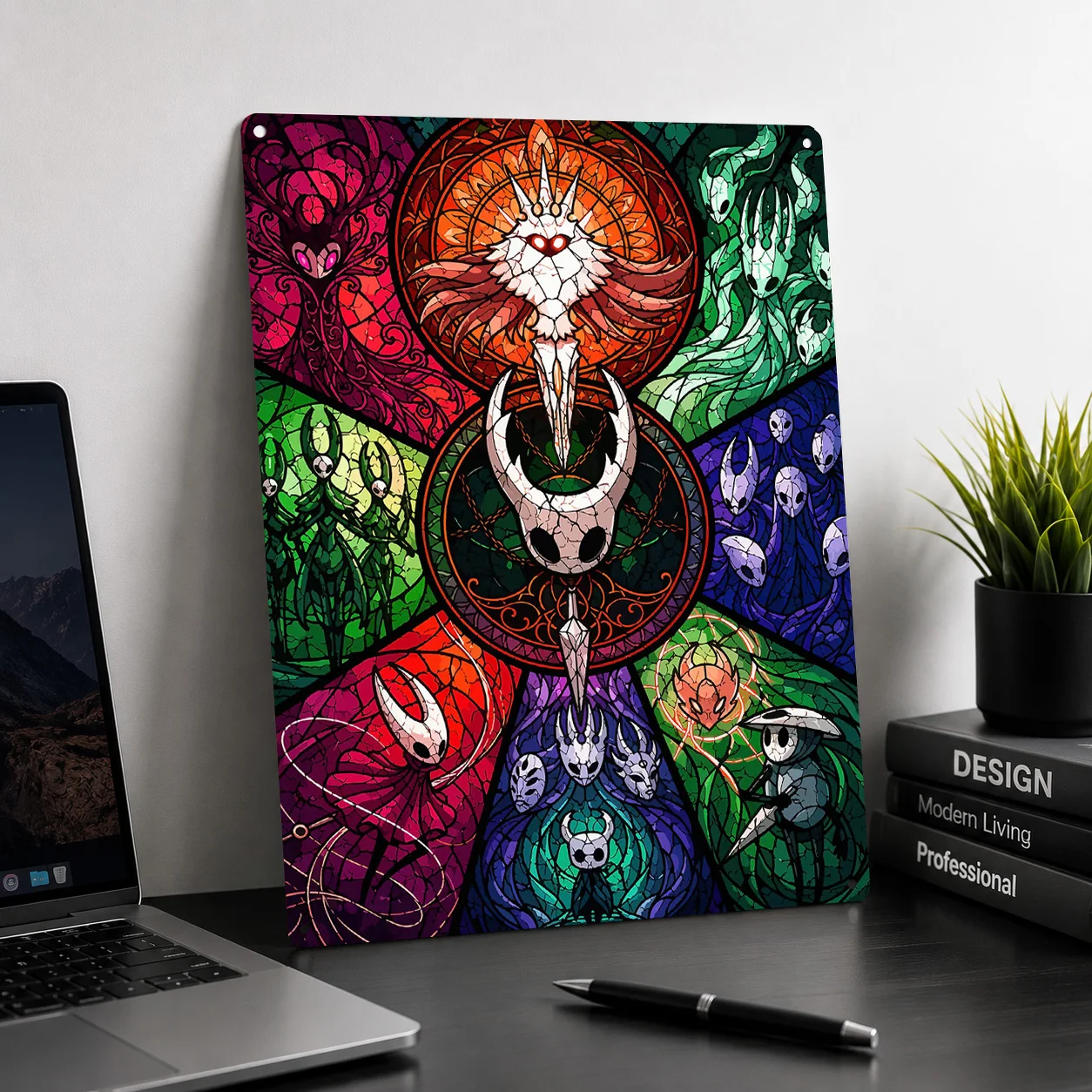 Hollow Knight Stained Glass Ar - 3D Printing Glass ulasan dan harga