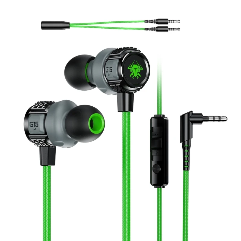 Corded Earbuds in-Ear Headphones Earphones with Microphone Noise Isolation Corded for 3.5mm Earbuds for Phone Computer