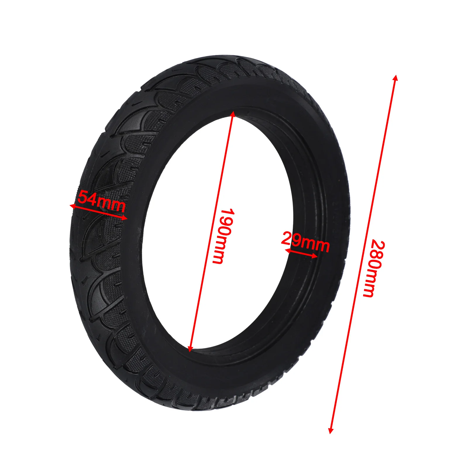 

12 Inch Solid Tyre Accessories Black Replacement Rubber Spare Parts 12 1/2x2 1/4(57-203) Practical Quality High Quality