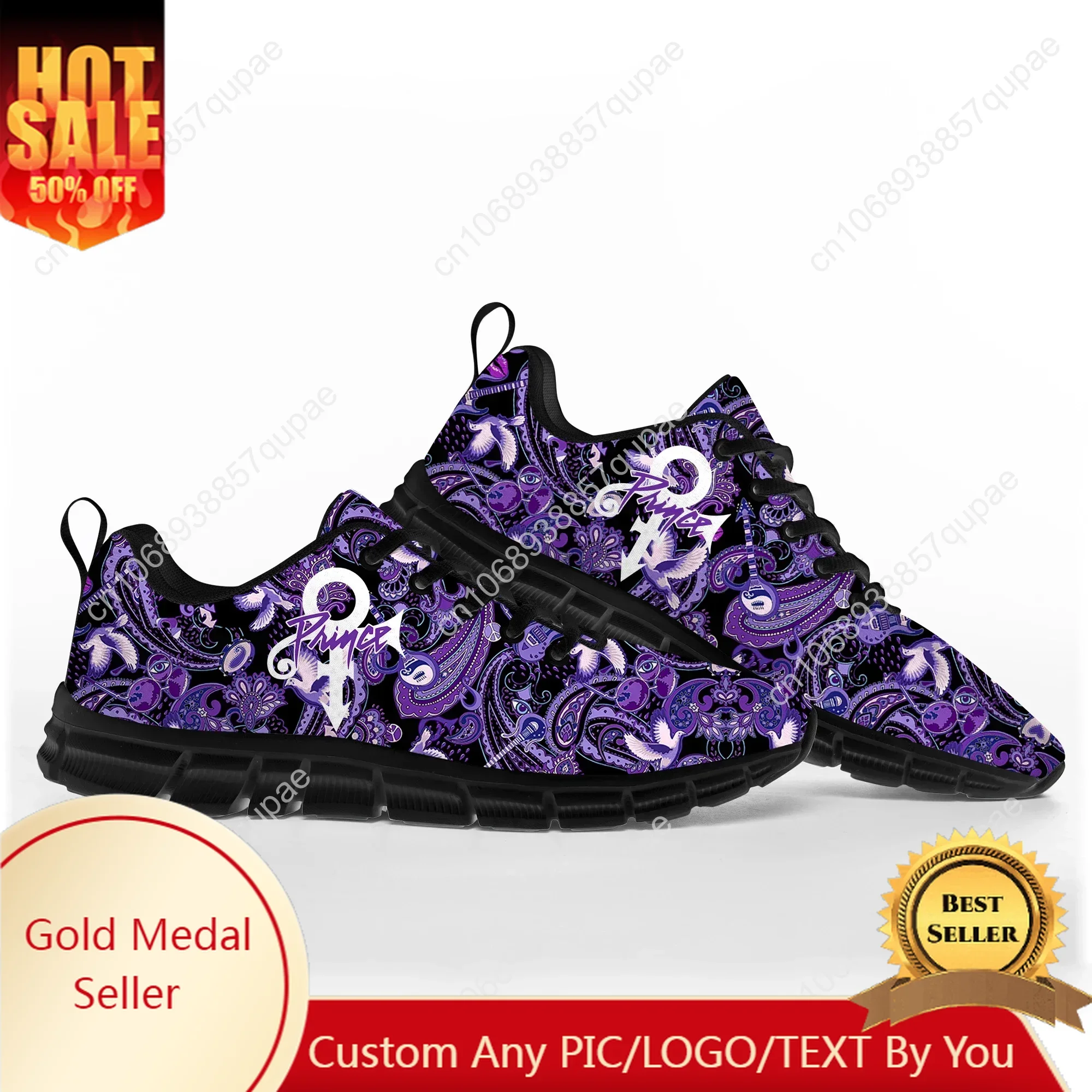 

Prince Rogers Nelson Purple Rain Sports Shoes Mens Women Teenager Sneakers Casual Custom High Quality Couple Shoes