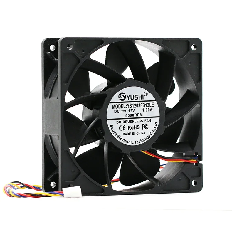 12 فولت كرة مزدوجة 120x120x38 مللي متر 120 مللي متر عنيفة ارتفاع حجم الهواء النمل S7 S9 الجناح بت مروحة التبريد