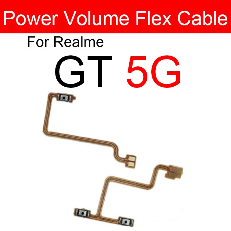 Lèvent de volume d'alimentation câble flexible, pour Realme ightNEO Neo 2 2T ightMaster Explorer 5G On OFF Volume d'alimentation côté prédire interrupteur Flex