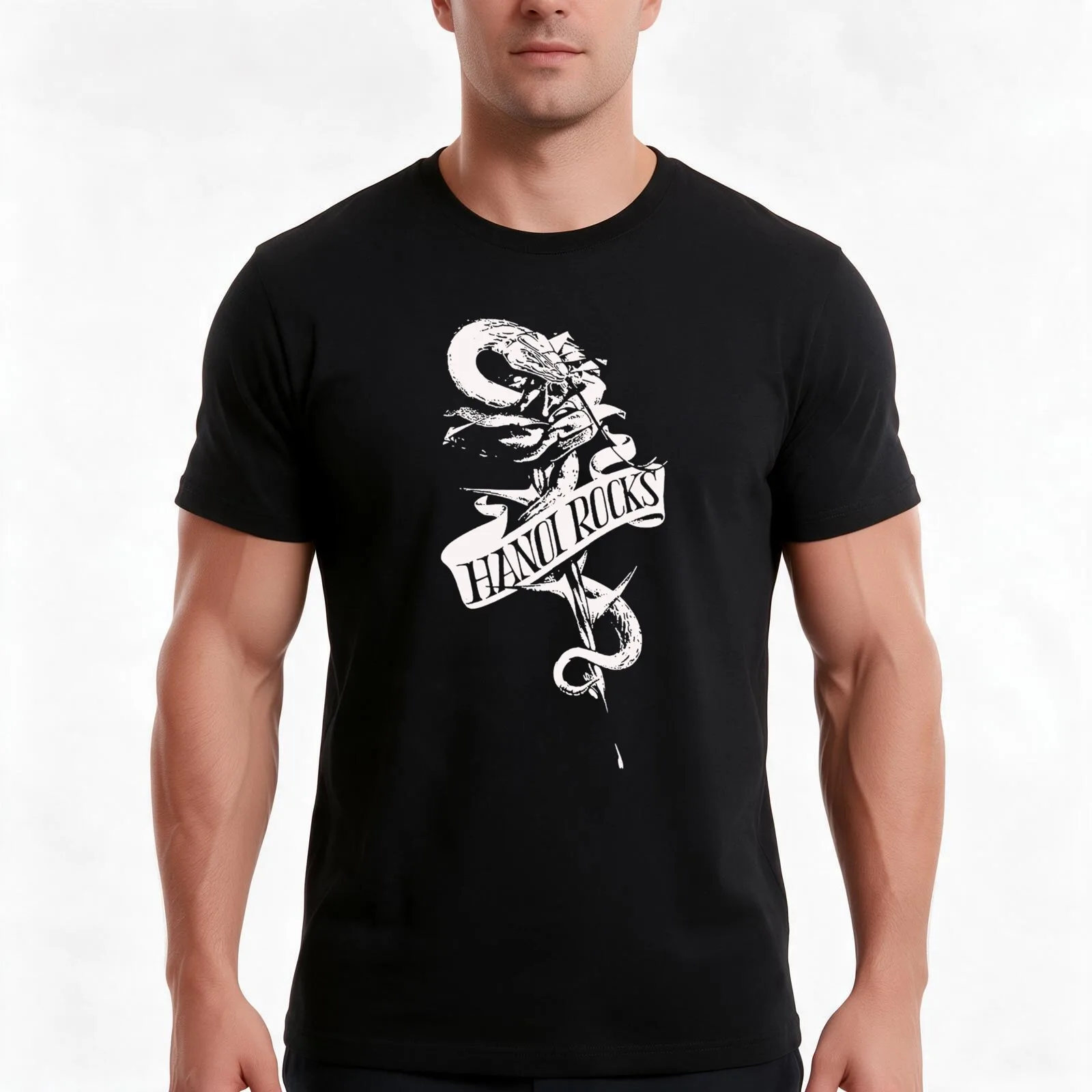 hanoi rocks T-Shirt Summer Casual Cotton Tee Oversized Streetwear Tops Vintage Graphic Print Loose Fit Short Sleeve