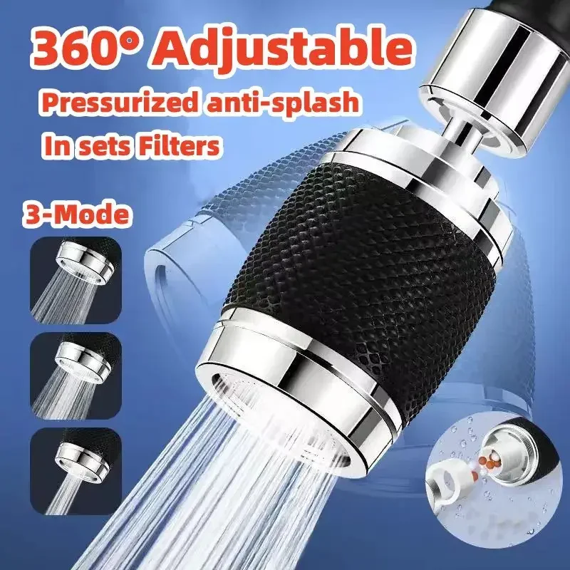 

360° Rotating Kitchen Faucet Aerator Splash-Proof Faucet Extender with Filter 3 Modes Basin Sink Tap Nozzles Faucet Accessories