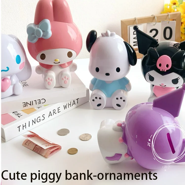 Милая копилка с мелодией, милый держатель для монет в стиле аниме для девочек и мальчиков, подарки на день рождения, украшение для дома и офиса, модная коробка для экономии