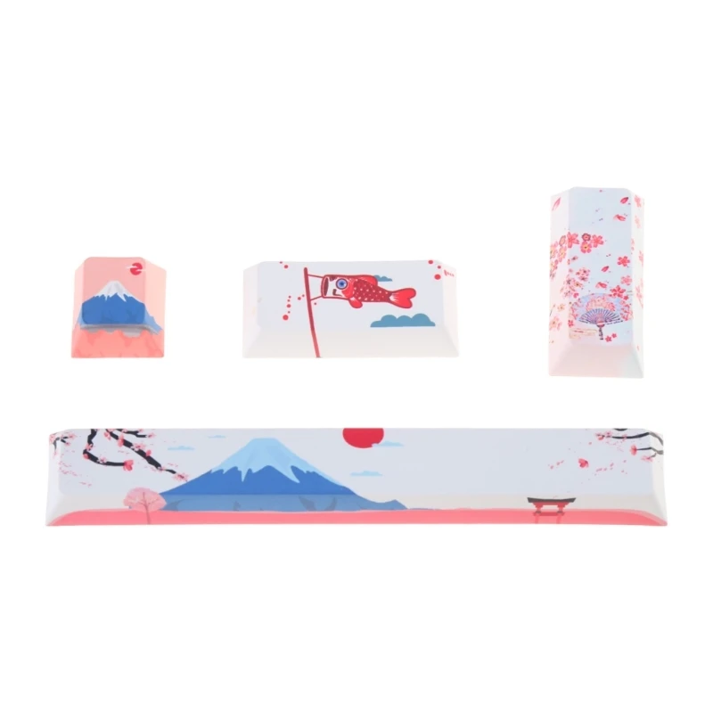 

OEM PBT Keycap 5-side Sublimation 4-key Spacebar Accessory for Mechanical Keyboard Shift Enter Button Lot of 4