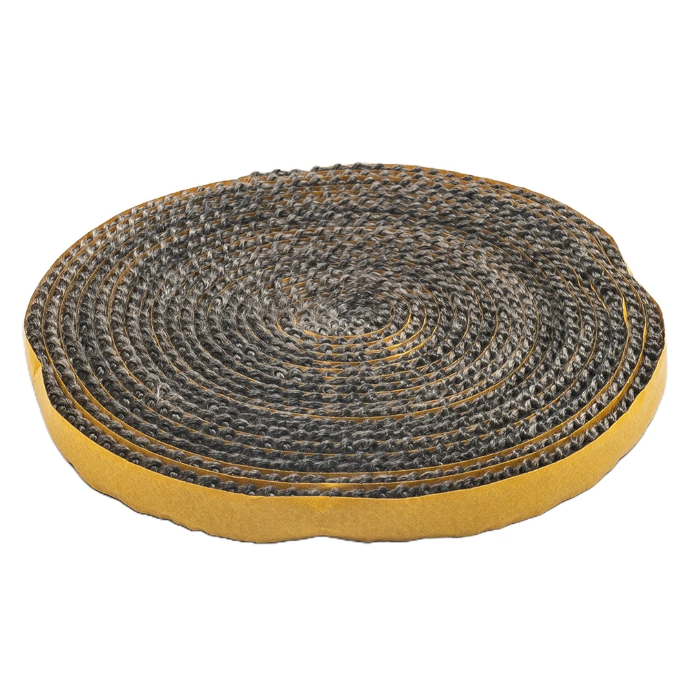 Fireplace Glass Door Sealing Tape 4M x 10x2mm for Furnace Replacement and Sealing Applications on Joints Doors and Pipes