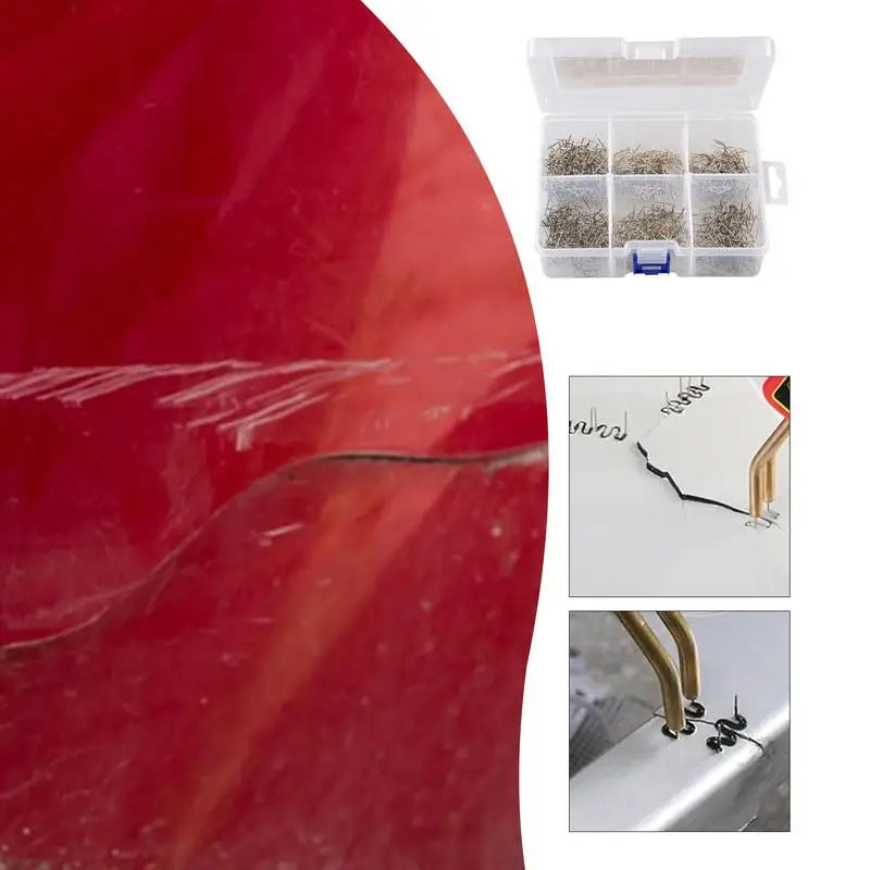 Graffette per saldatura saldatura graffette a caldo antiruggine per riparazione auto crepe riparazione attrezzature per saldatura In scatola di immagazzinaggio divisa per SUV