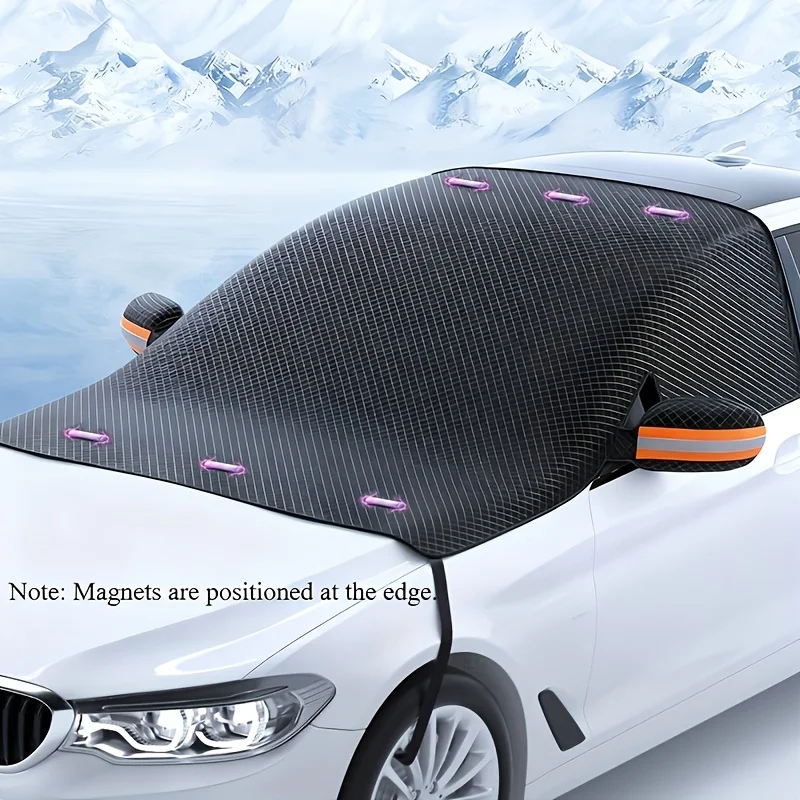 

Car Snow Cover Magnetic Windshield Side Window Protector Cover For Snow Ice Sun Shade Winter Dust Frost Freezing Accessories